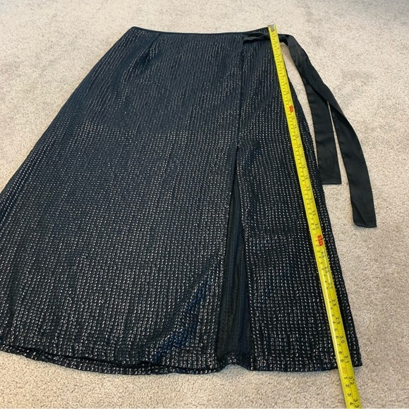Something Navy Black Sequin Skirt Sz S NWOT - Picture 12 of 13